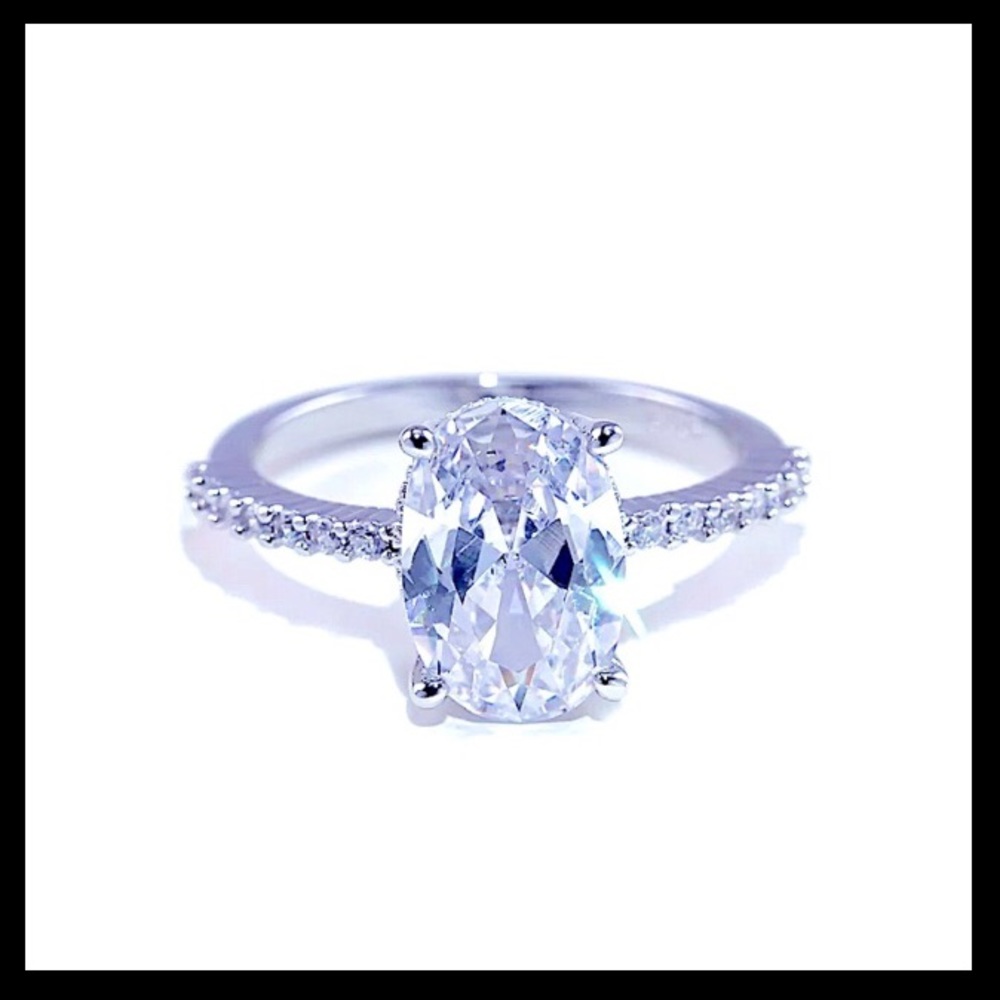 💍 New Simulated 💎 Sterling Silver Zirconia👰🏼💍 - Picture 2 of 8